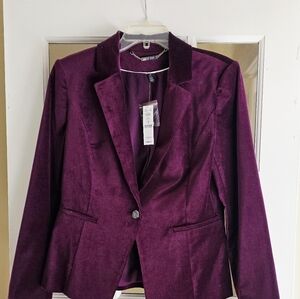 White House Black Market Rich Purple Blazer